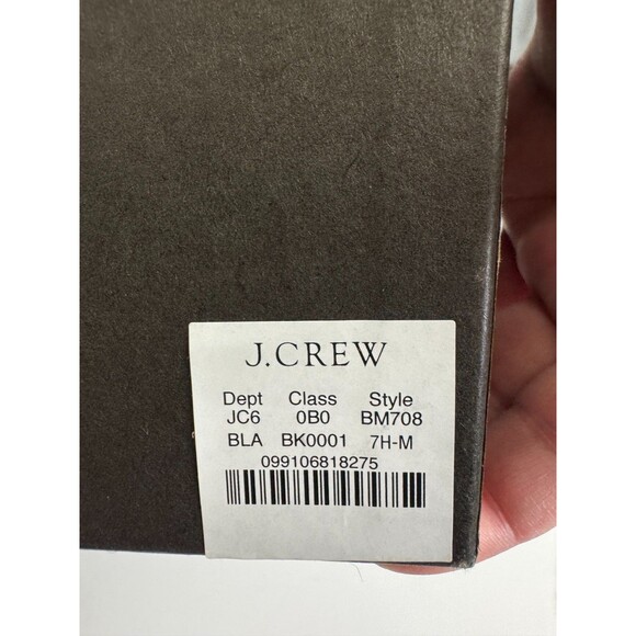 J.Crew Sz 7.5 Spazzo Rib Cuff Boot In Patent Italian Leather Black Round Toe NWB - Picture 12 of 13